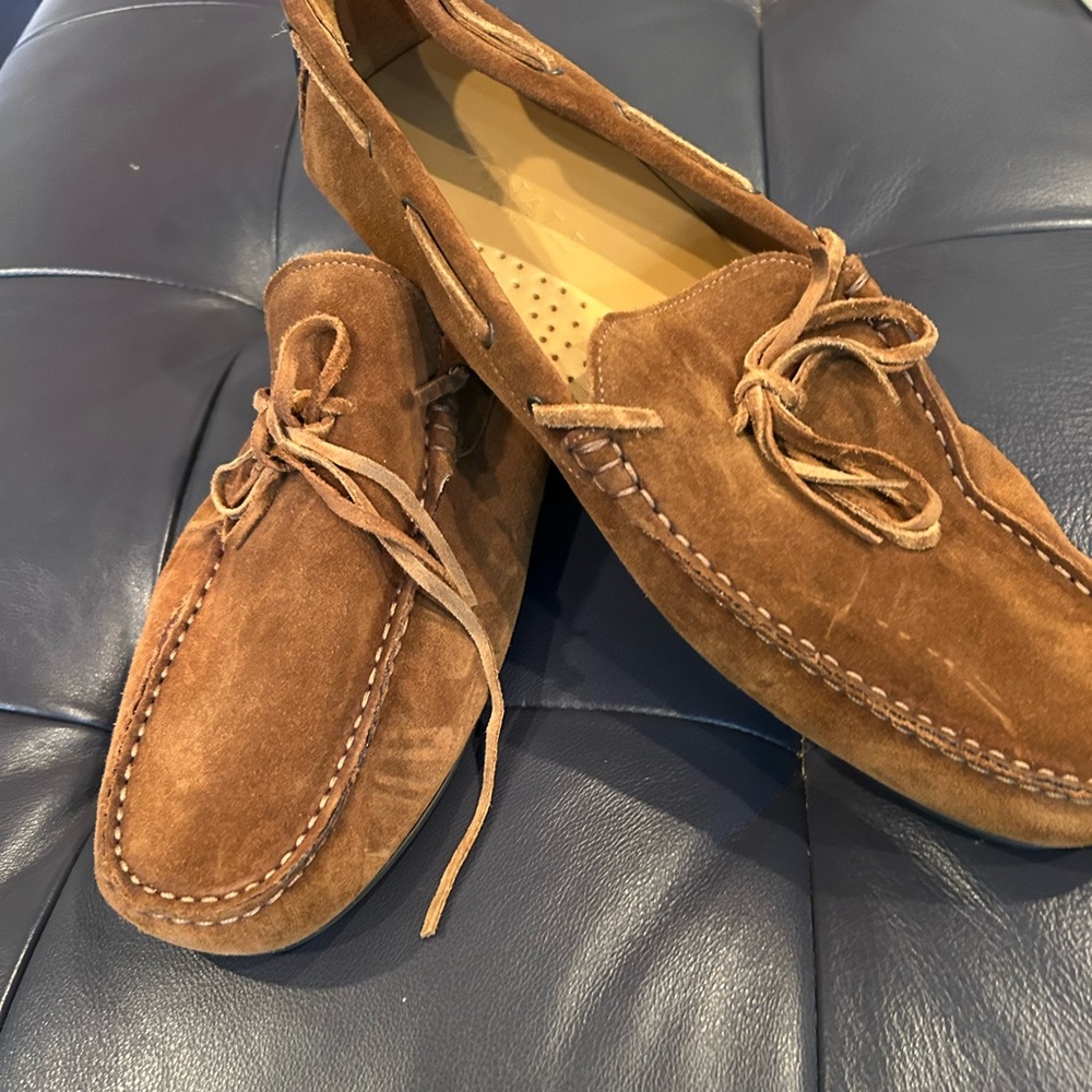 Men's New CANALI Brown Suede Loafers   “CANALI”  US Sz 11     EU Sz 44 1/2